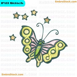 Butterfly Embroidery Design 2