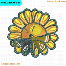 Butterfly Embroidery Design 3