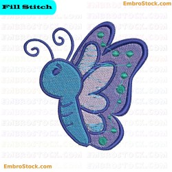 Butterfly Embroidery Design 6