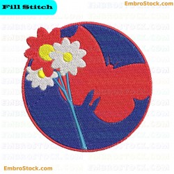 Butterfly Embroidery Design 7