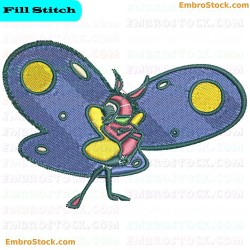 Butterfly Superbugs Embroidery Design 15