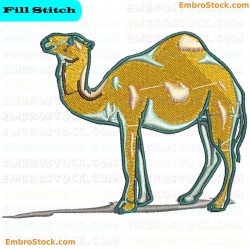 Camel Embroidery Design 1