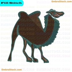 Camel Embroidery Design 8