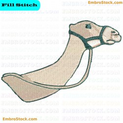 Camel Head Embroidery Design 2