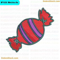 Candy Embroidery Design 1