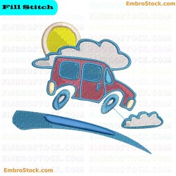 Car Embroidery Design 15