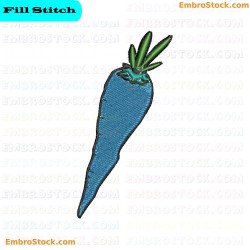 Carrot Embroidery Design 4