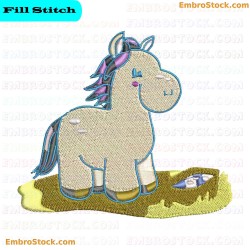 Cartoon Animal Embroidery Design 4