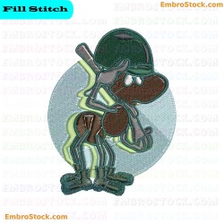 Cartoon Ant Character Embroidery Design 8