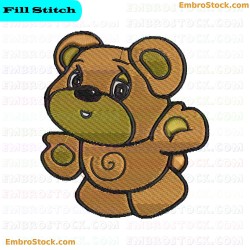 Cartoon Bear Embroidery Design 18