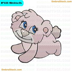 Cartoon Bear Embroidery Design 2