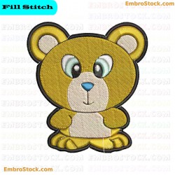 Cartoon Bear Zoo Embroidery Design 15