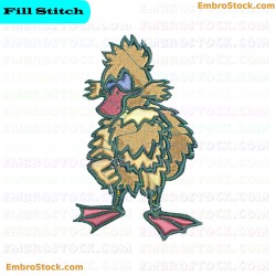 Cartoon Bird Embroidery Design 26