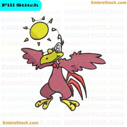 Cartoon Bird Embroidery Design 30