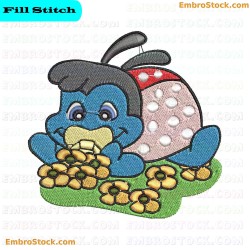 Cartoon Bug Embroidery Design 103