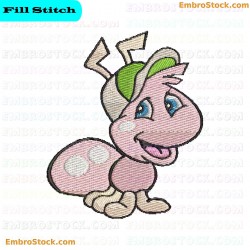 Cartoon Bug Embroidery Design 96