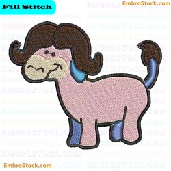 Cartoon Camel Embroidery Design 9