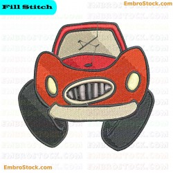 Cartoon Car Embroidery Design 3