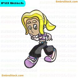 Cartoon Character Carla Embroidery Design 3