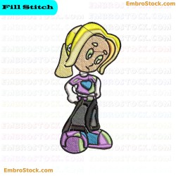 Cartoon Character Embroidery Design 10