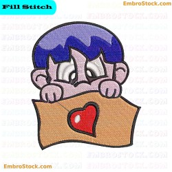 Cartoon Character Embroidery Design 13