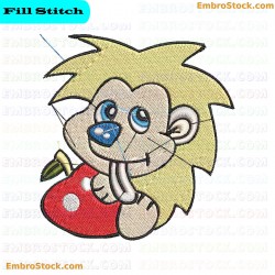 Cartoon Character Embroidery Design 17