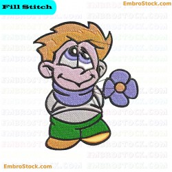 Cartoon Character Embroidery Design 18