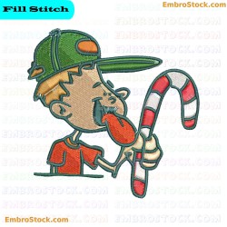 Cartoon Character Embroidery Design 24