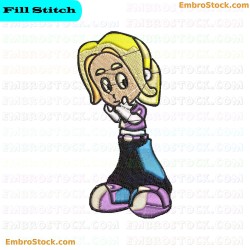 Cartoon Character Embroidery Design 2