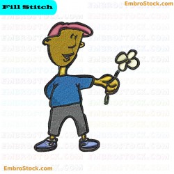 Cartoon Character Embroidery Design 37