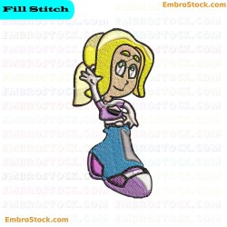 Cartoon Character Embroidery Design 4