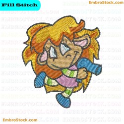 Cartoon Character Embroidery Design 8