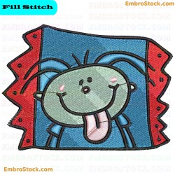 Cartoon Character Kids Embroidery Design 3