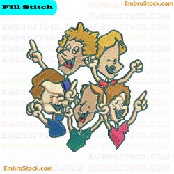 Cartoon Characters Embroidery Design 30