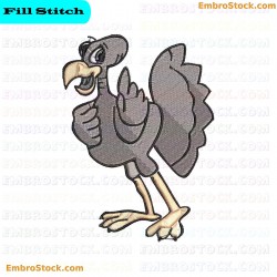 Cartoon Chicken Embroidery Design 21