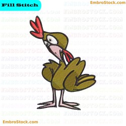 Cartoon Chicken Embroidery Design 24