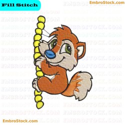 Cartoon Critter Embroidery Design 20