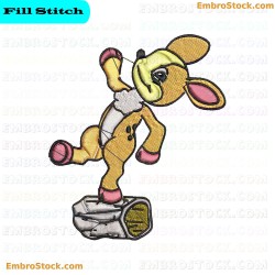 Cartoon Deer Embroidery Design 6