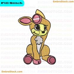 Cartoon Deer Embroidery Design 7