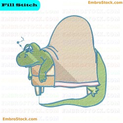 Cartoon Dinosaur Embroidery Design 5