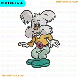 Cartoon Dog Character Cool Dogs Embroidery Design 2