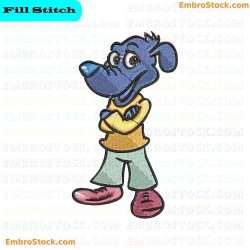 Cartoon Dog Cool Dogs Embroidery Design 5