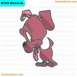 Cartoon Dog Doggies Embroidery Design 1