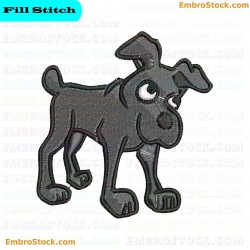 Cartoon Dog Dogs Embroidery Design 4