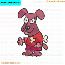 Cartoon Dog Embroidery Design 101