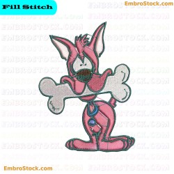 Cartoon Dog Embroidery Design 10