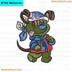 Cartoon Dog Embroidery Design 1