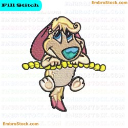 Cartoon Dog Embroidery Design 29