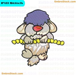 Cartoon Dog Embroidery Design 30