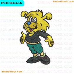 Cartoon Dog Embroidery Design 3